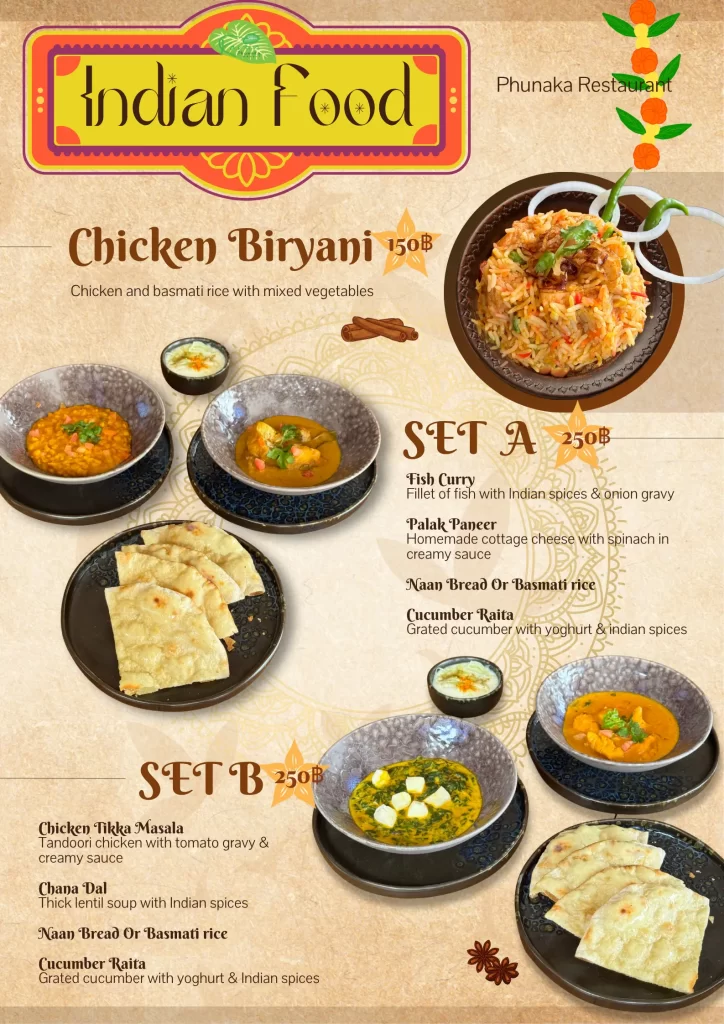 Indian Food at Karon Phunaka Resort & Spa